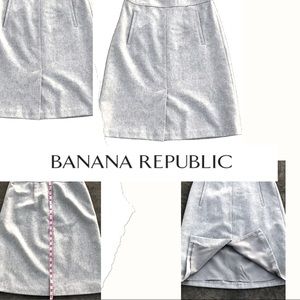 Banana Republic Gray Wool skirt